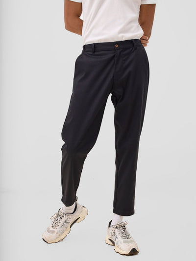 Zoya Sadira Mens' Chino Pants - Black - Shopzetu