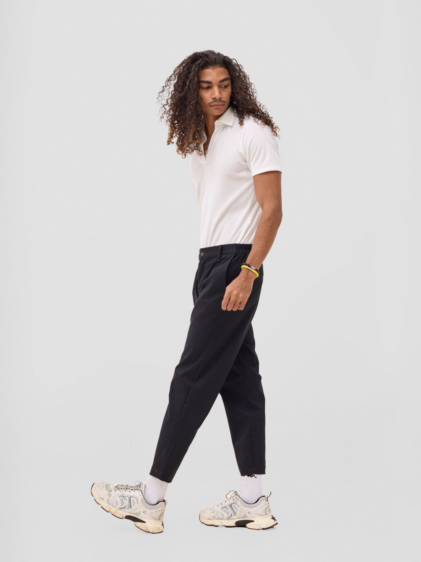 Zoya Sadira Mens' Chino Pants - Black - Shopzetu