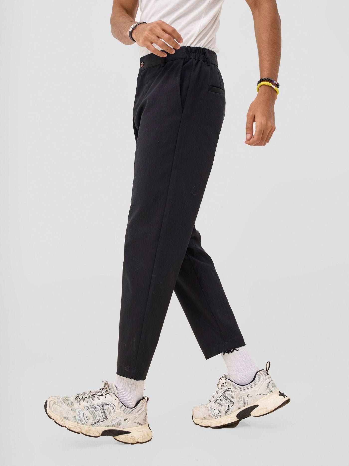 Zoya Sadira Mens' Chino Pants - Black - Shopzetu