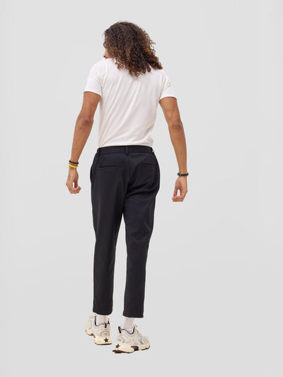 Zoya Sadira Mens' Chino Pants - Black - Shopzetu