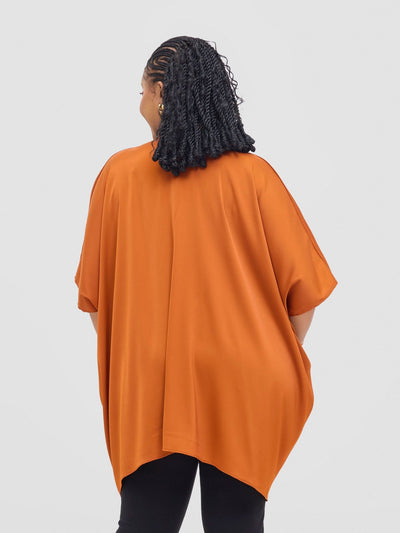 Vivo Tahisa Loose Top - Rust - Shopzetu