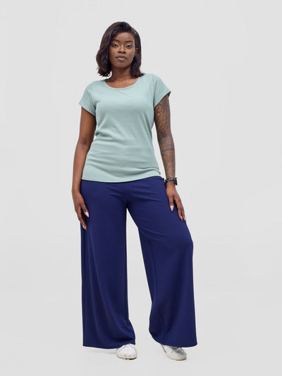 Vivo Chela Basic Cap Sleeve Top - Sage - Shopzetu