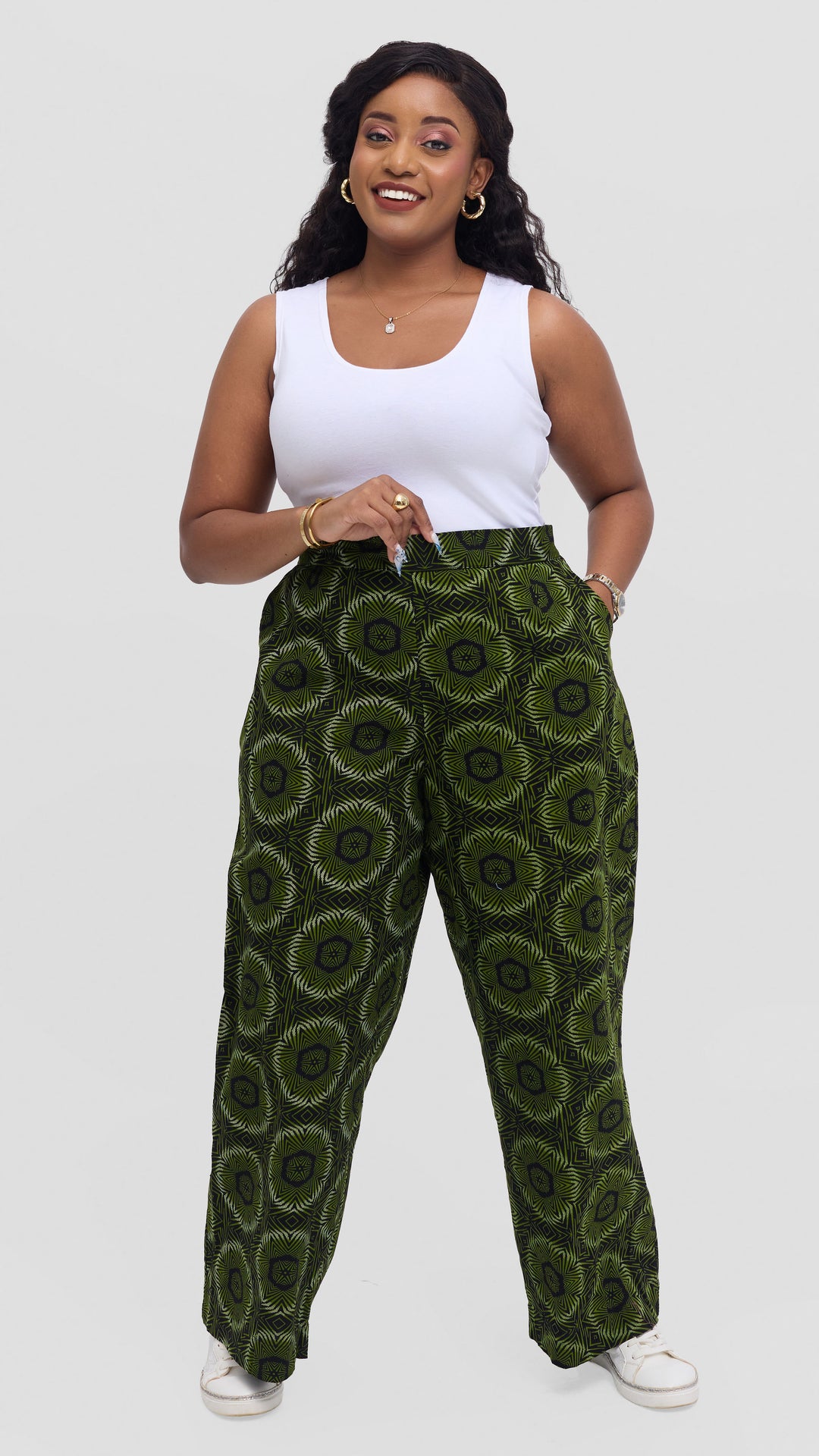 Vivo Kitenge Wide Leg Pants - Ashai Print