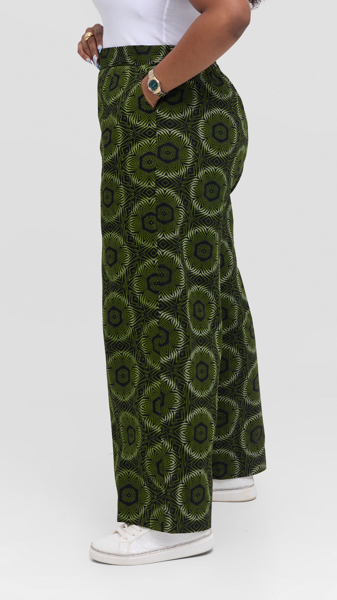 Vivo Kitenge Wide Leg Pants - Ashai Print