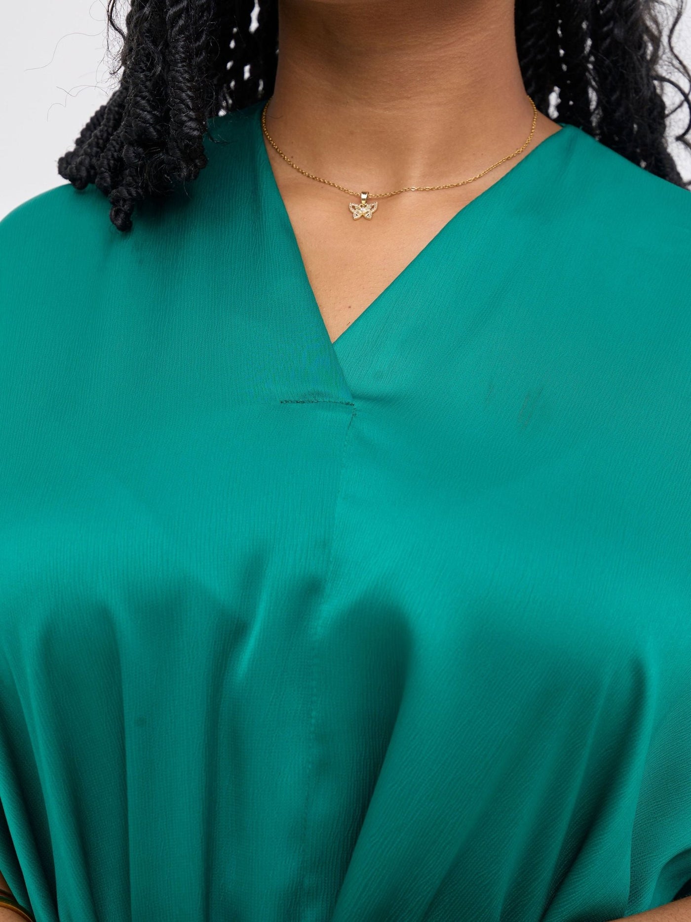 Vivo Tahisa Loose Top - Dark Green - Shopzetu