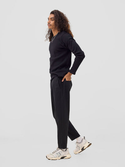 Zoya Yuni Men's Long Sleeve T-shirt - Black - Shopzetu