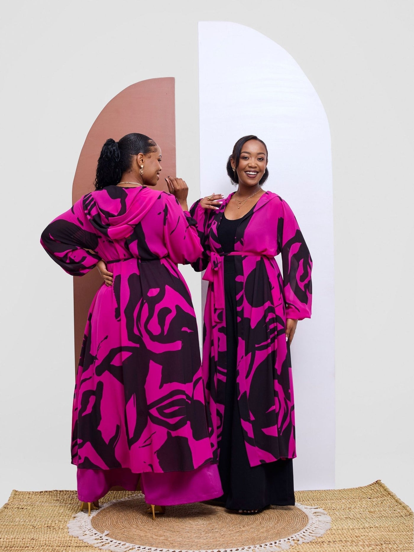 Vivo Kelemi 4.0 Kimono - Magenta / Black Nashe Print - Shopzetu