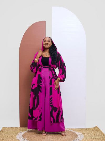 Vivo Kelemi 4.0 Kimono - Magenta / Black Nashe Print - Shopzetu