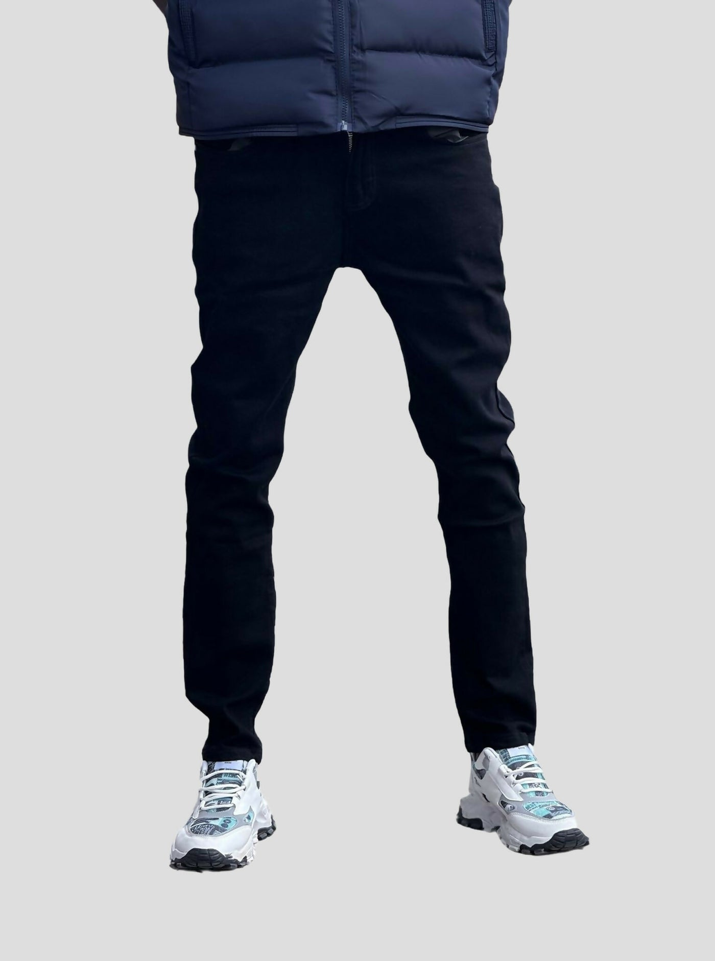 Stylish Brothers Non Fade Plain Men Jean - Black - Shopzetu