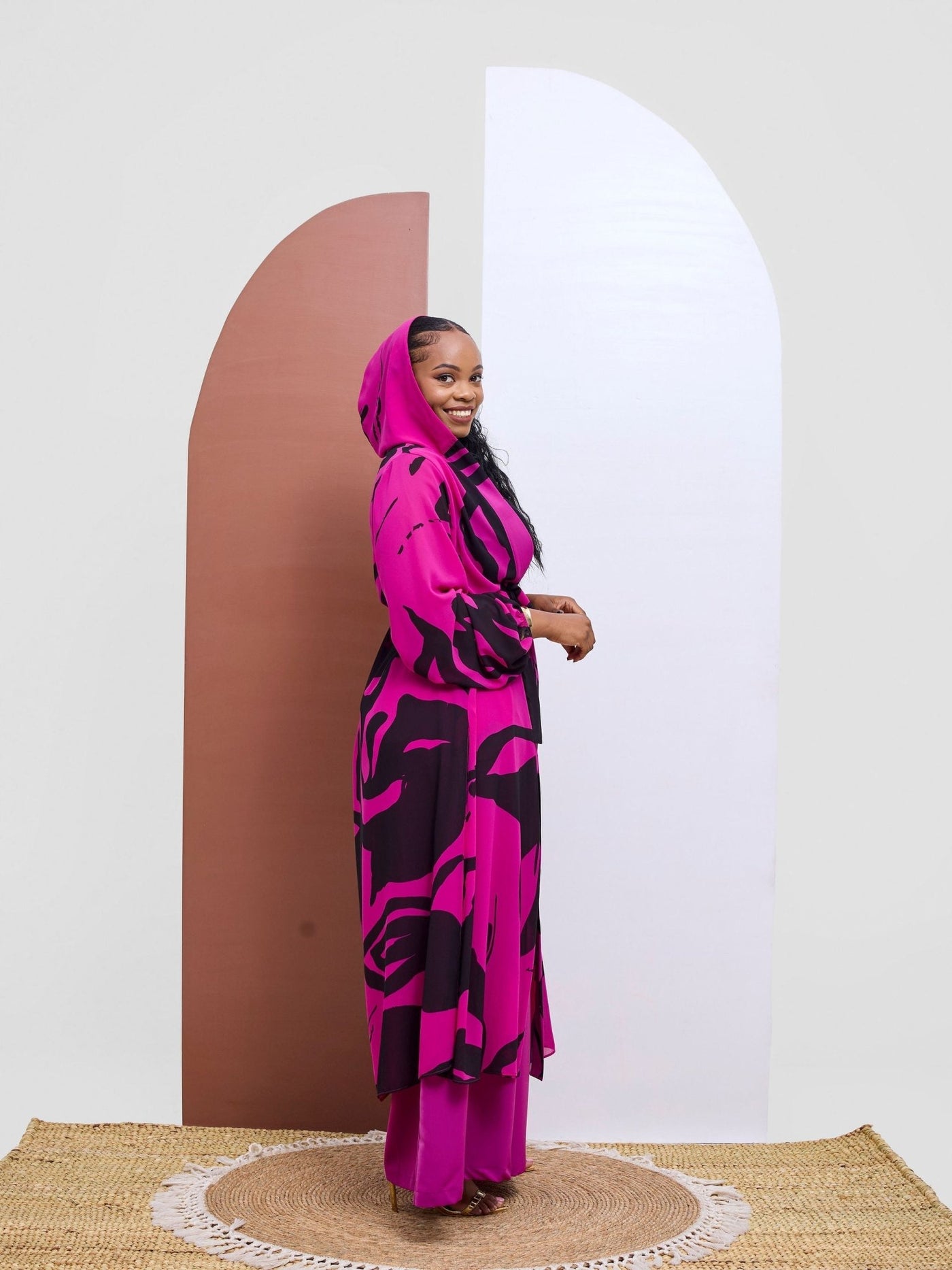 Vivo Kelemi 4.0 Kimono - Magenta / Black Nashe Print - Shopzetu