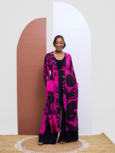 Vivo Kelemi 4.0 Kimono - Magenta / Black Nashe Print - Shopzetu