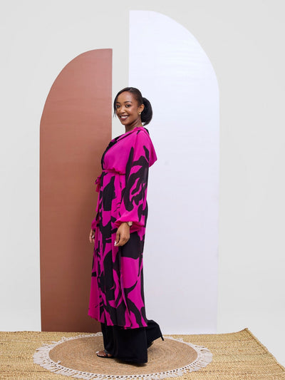 Vivo Kelemi 4.0 Kimono - Magenta / Black Nashe Print - Shopzetu