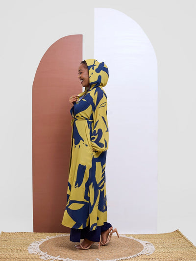 Vivo Kelemi 4.0 Kimono - Lime / Navy Nashe Print - Shopzetu