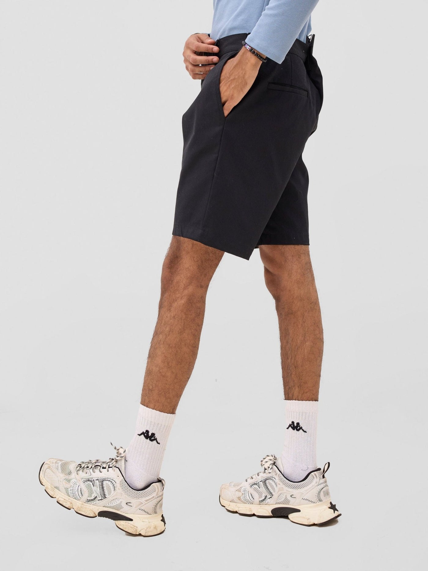 Zoya Sadira Mens' Chino Shorts - Black - Shopzetu