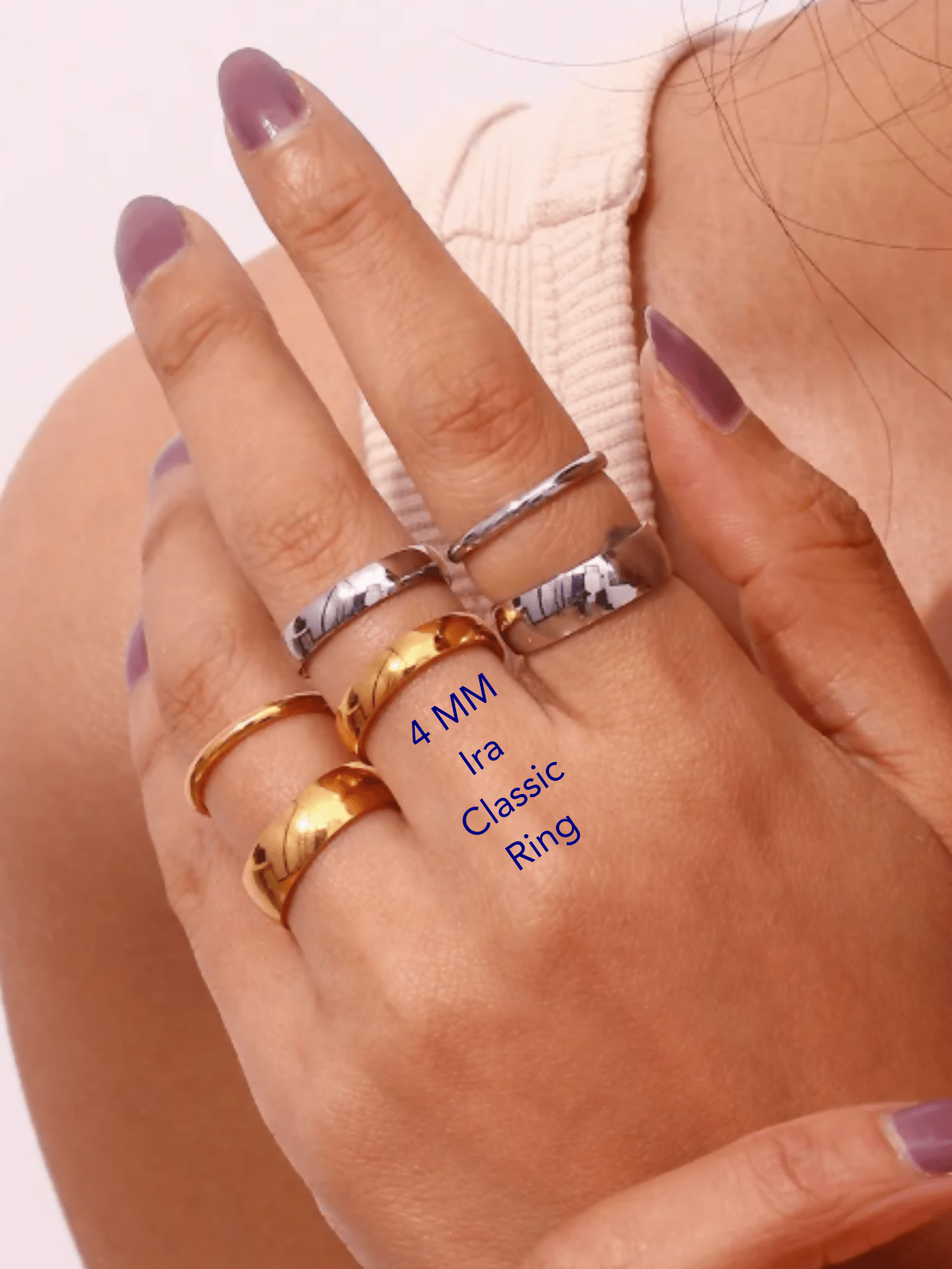 Her Essence Ira Classic Ring - Gold - Shopzetu