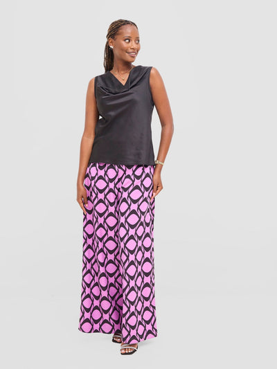 Vivo Isabi Cowl Top - Black - Shopzetu
