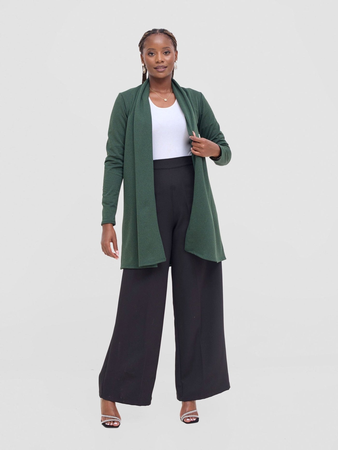 Vivo Basic May Sweater - Dark Green - Shopzetu