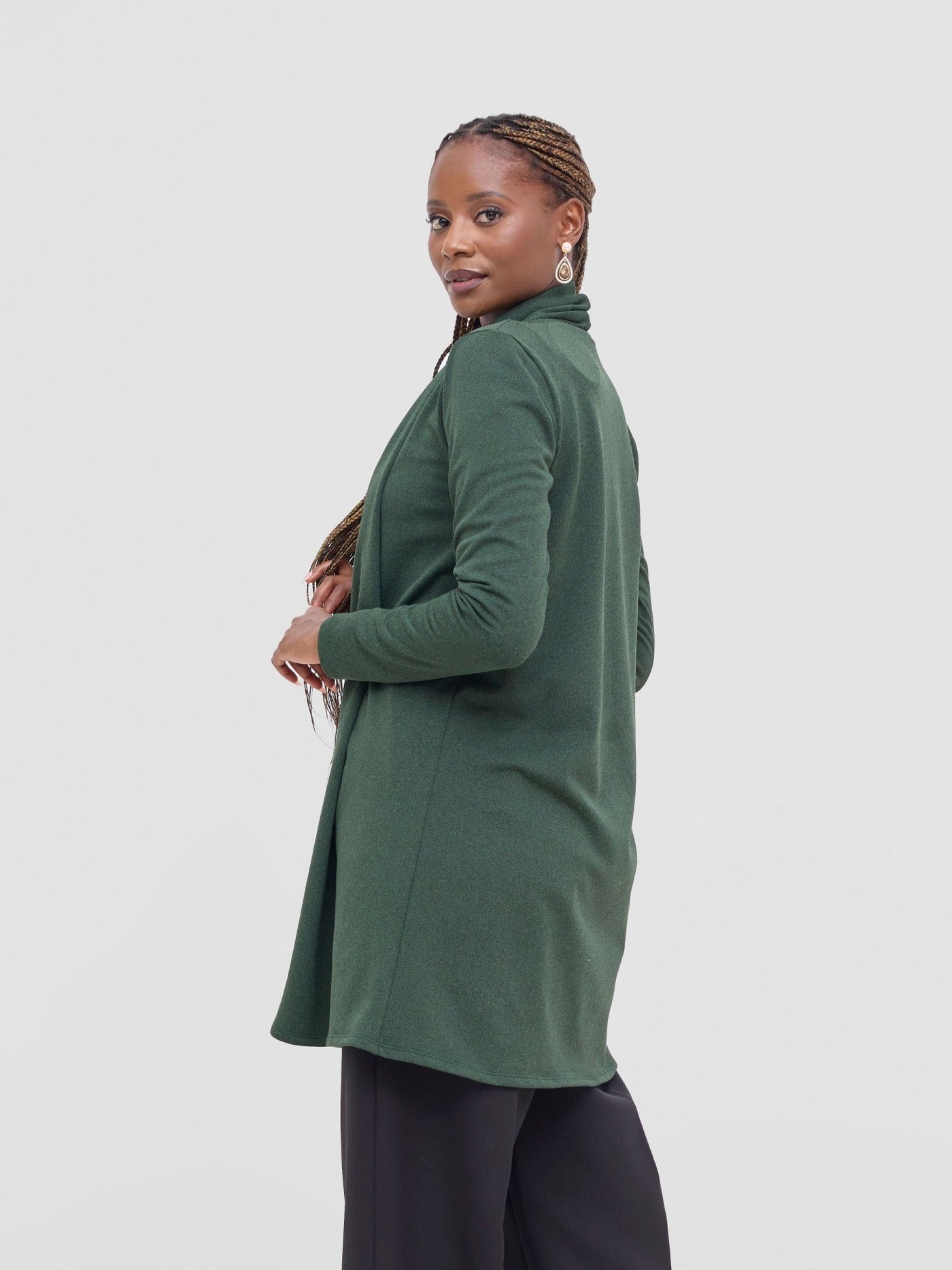Vivo Basic May Sweater - Dark Green - Shopzetu