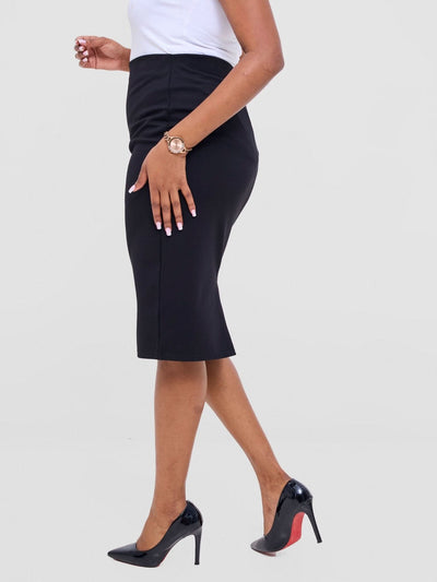 Vivo Waridi Pencil Skirt - Black - Shopzetu