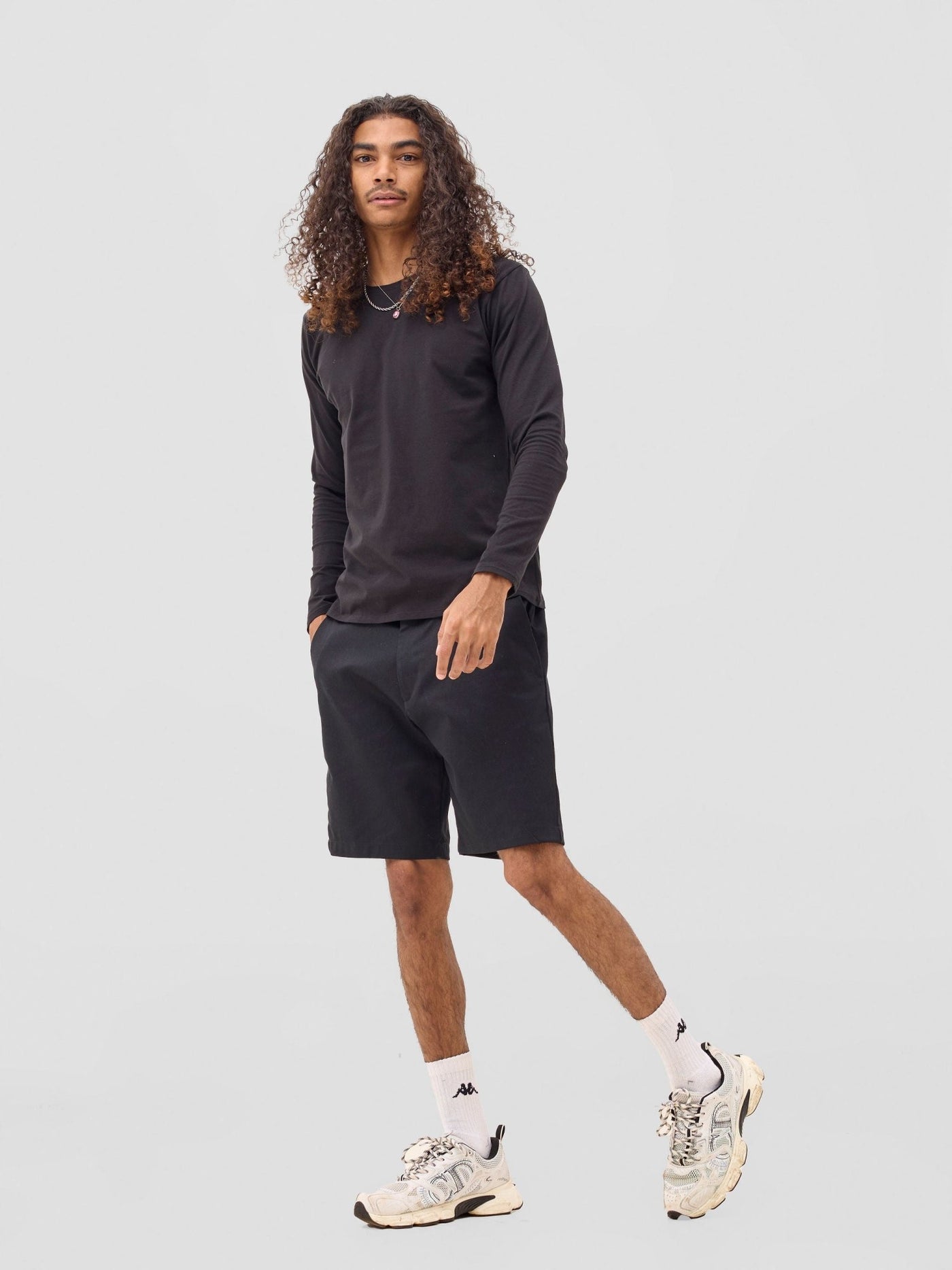 Zoya Sadira Men's Long Sleeve T Shirt - Black - Shopzetu