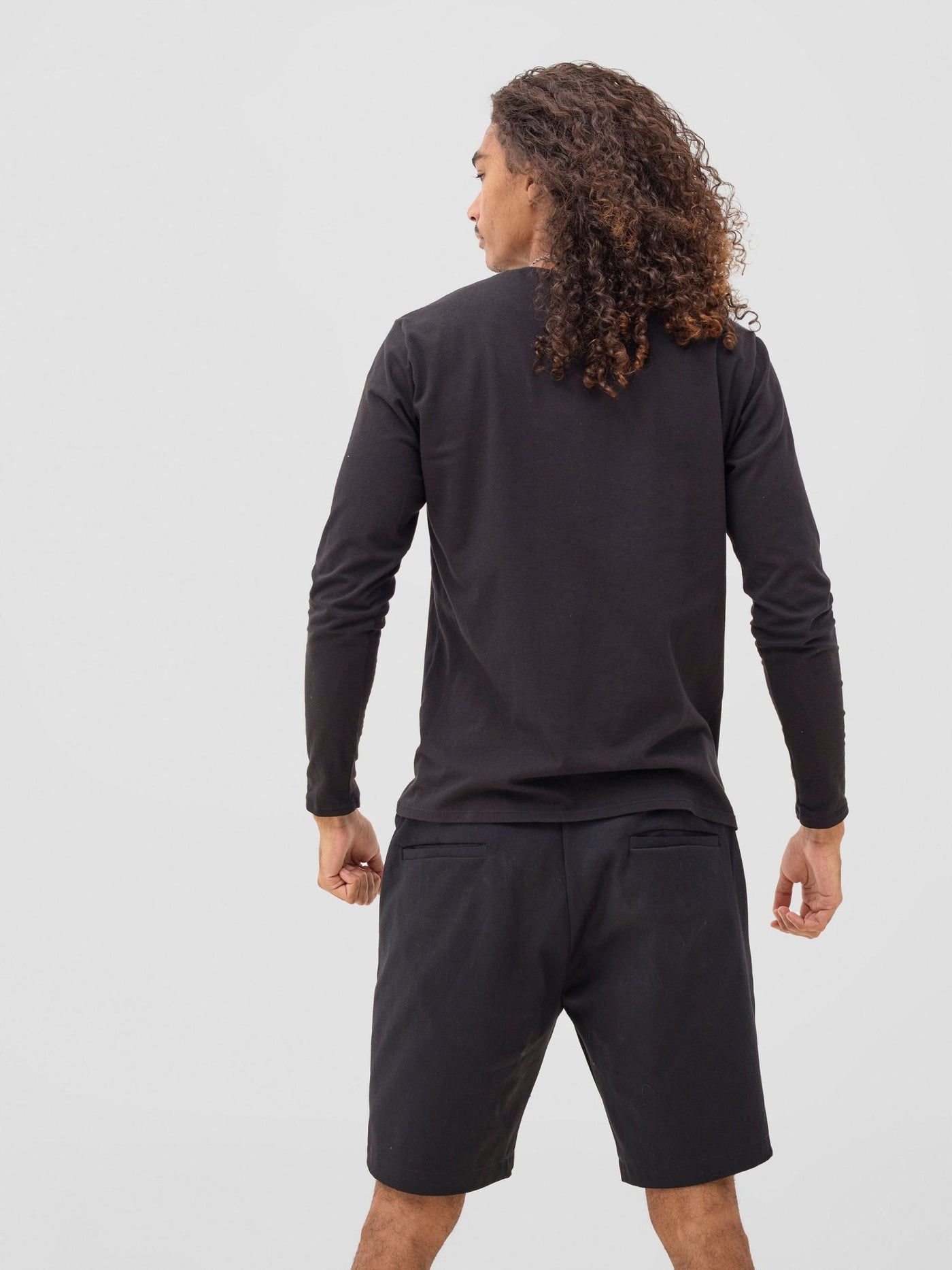Zoya Sadira Mens' Chino Shorts - Black - Shopzetu