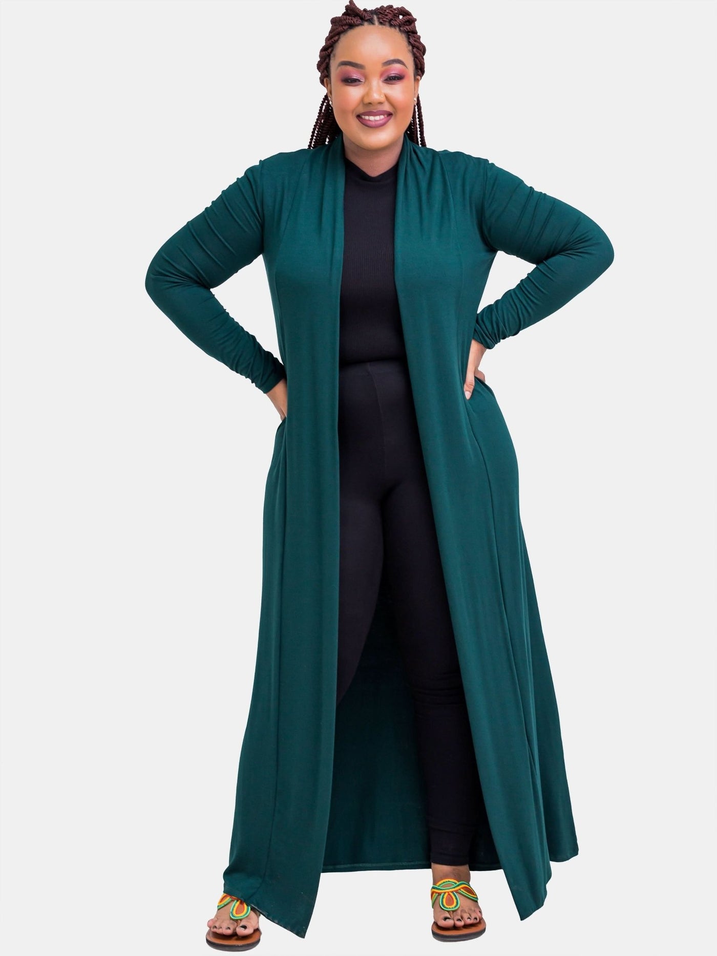 Vivo Basic Extra Long Lily Waterfall - Dark Green - Shopzetu