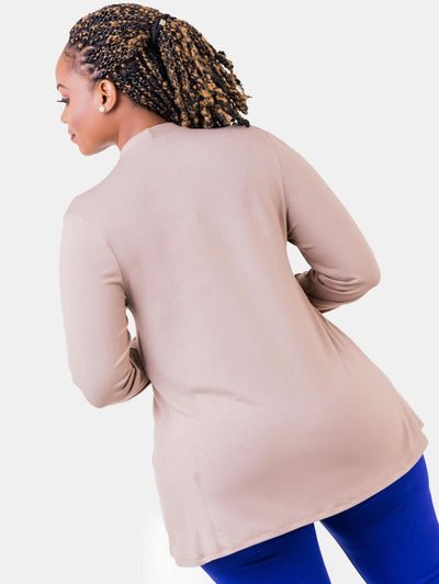 Vivo Basic Short Waterfall - Taupe - Shopzetu