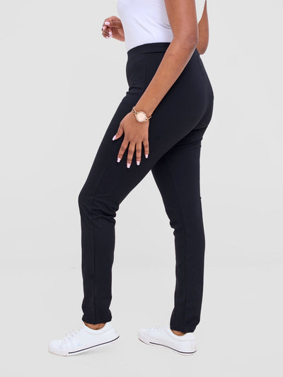 Vivo Basic Leisure Pants - Black - Shopzetu