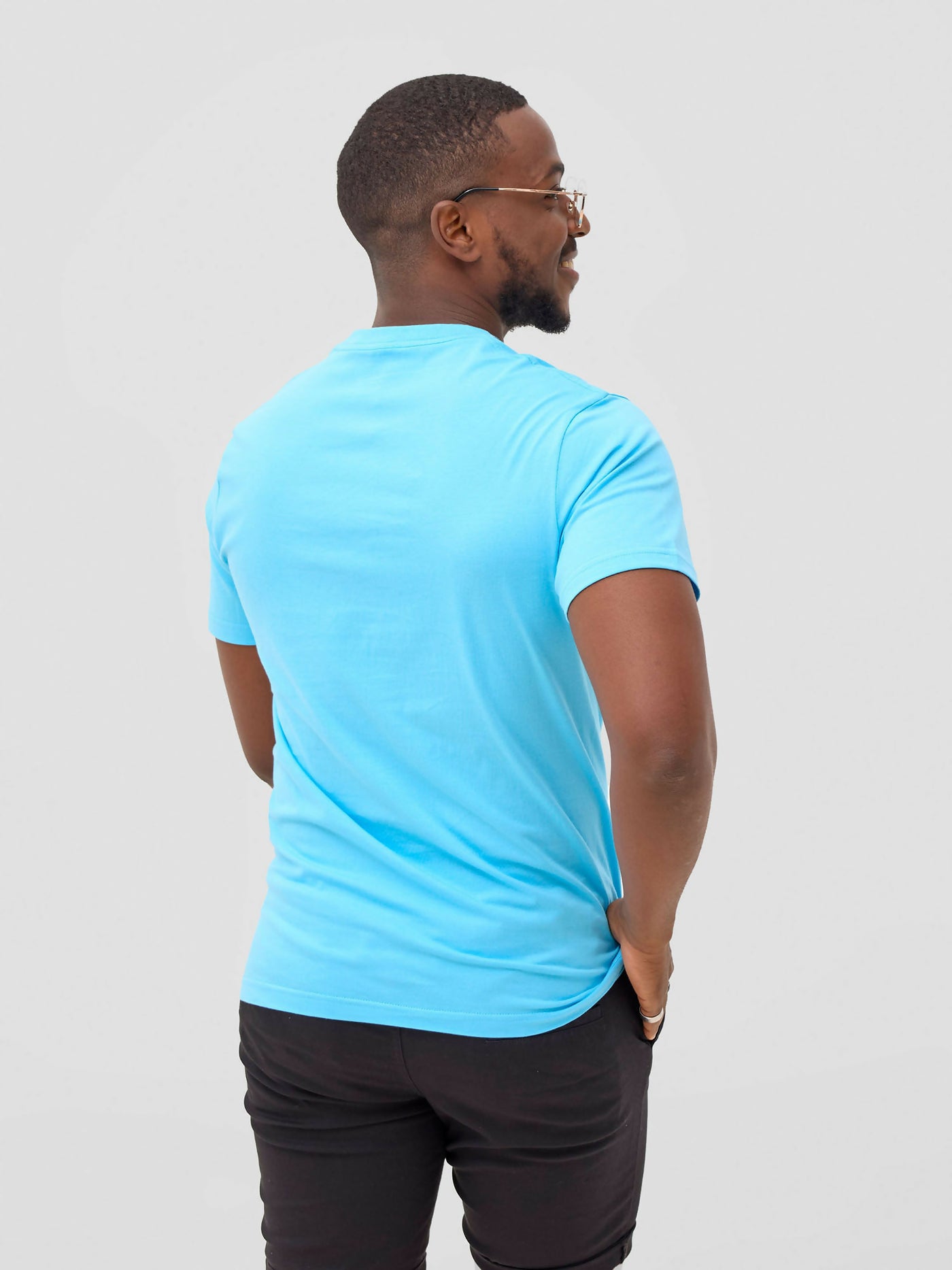 Zuria Fashions Unisex Roundneck T-shirt - Blue - Shopzetu