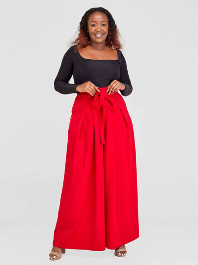 Izulu Natibu Pants - Red - Shopzetu
