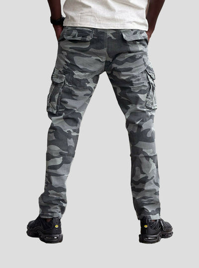 Stylish Brothers Camouflage Military Pant - Grey - Shopzetu