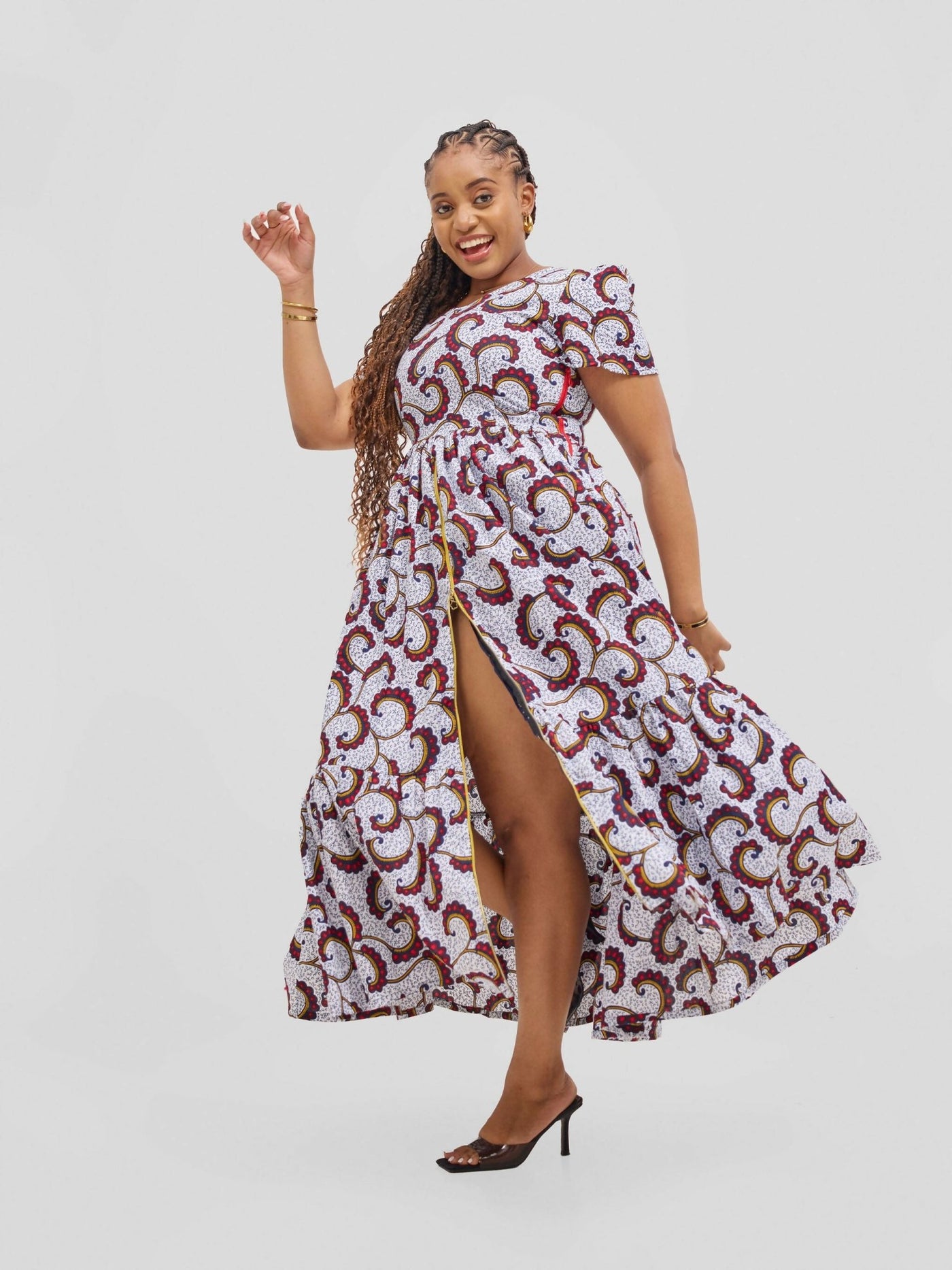 Gravio Fashions Abeba Dress - Floral - Shopzetu
