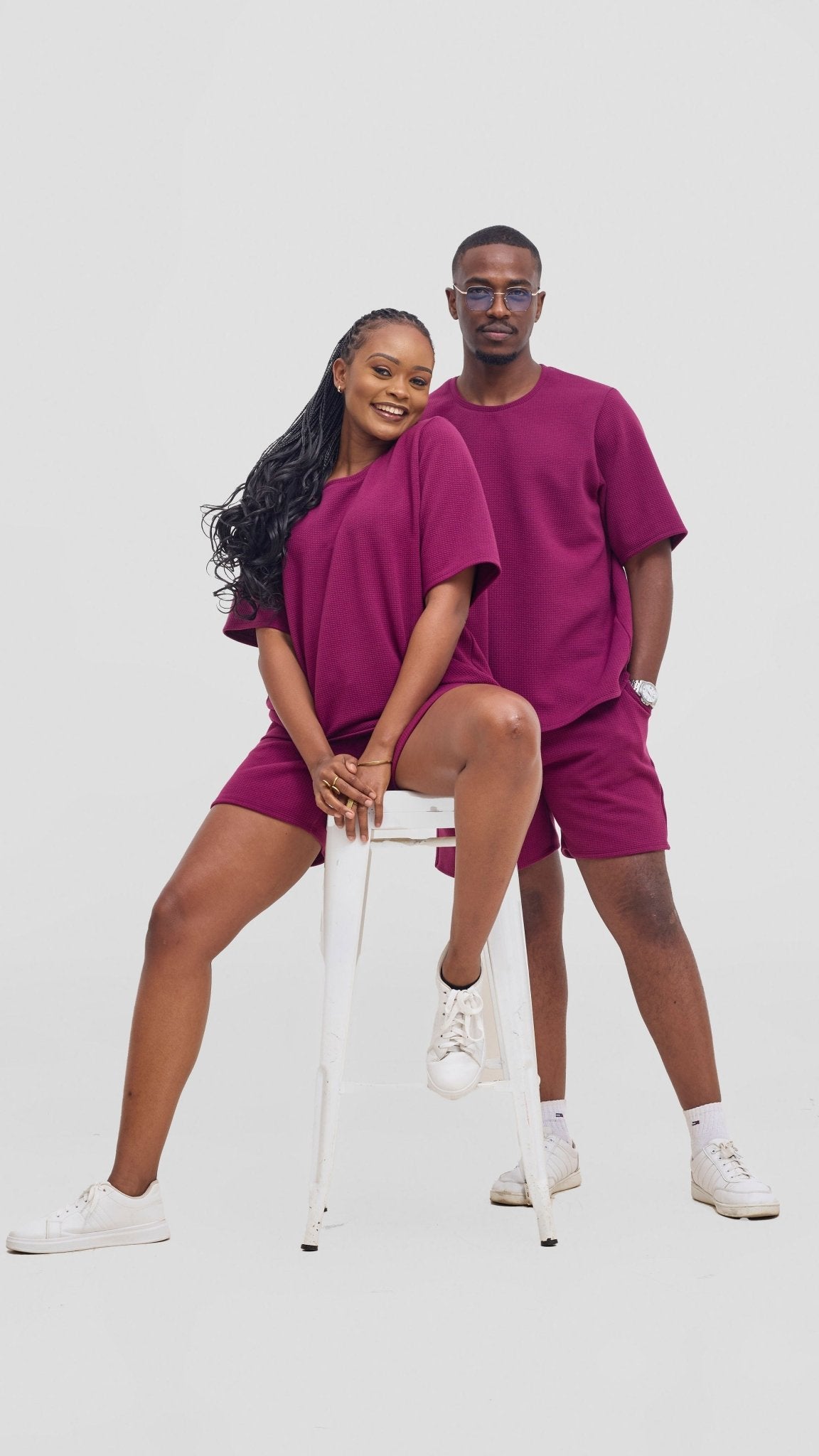 Shiv & Shikie X Safari Boxy T Shirt - Purple - Shopzetu