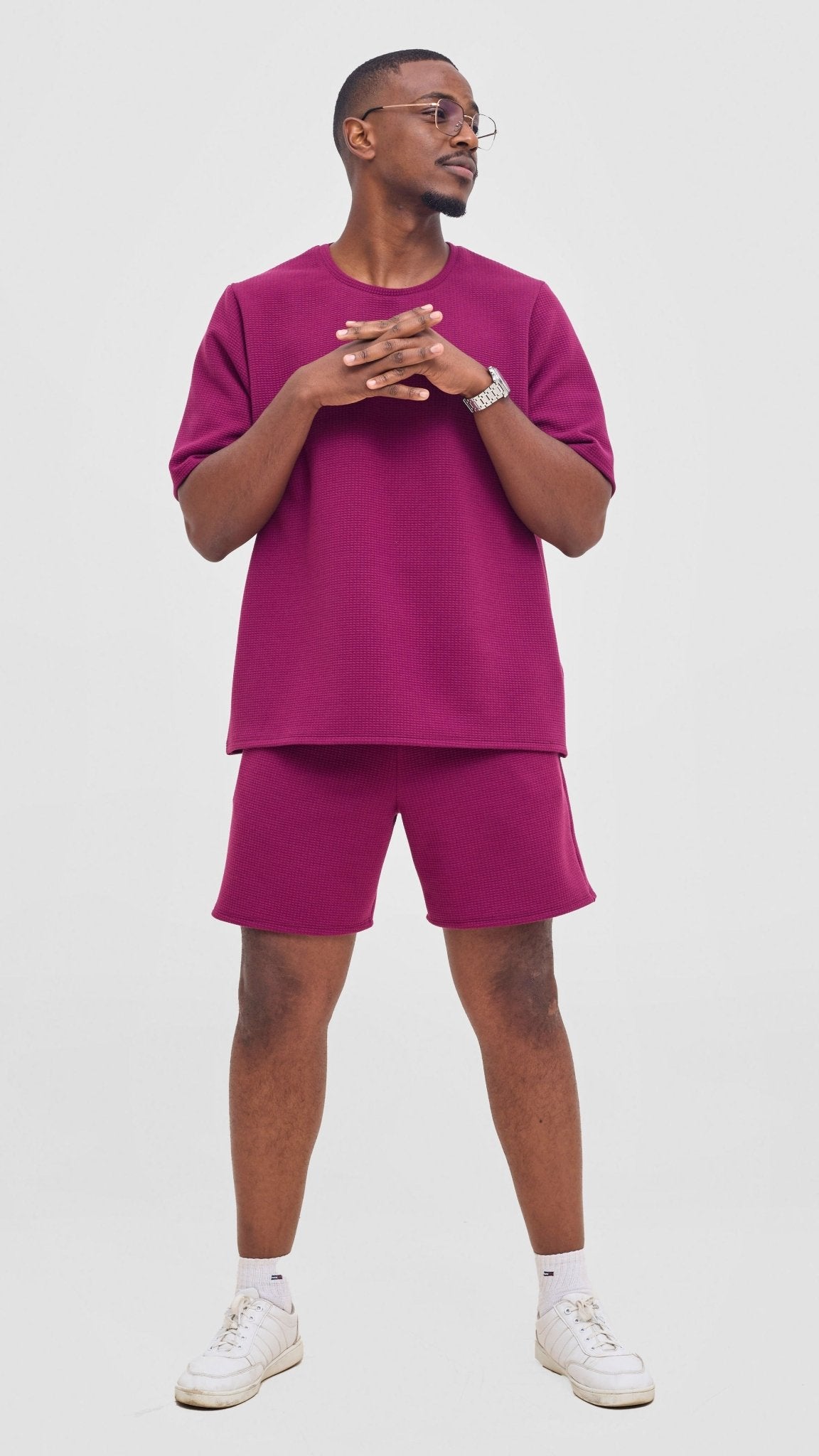 Shiv & Shikie X Safari Boxy T Shirt - Purple - Shopzetu