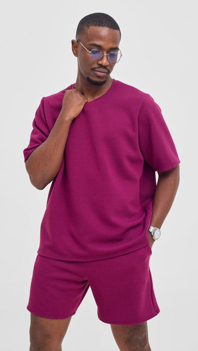 Shiv & Shikie X Safari Boxy T Shirt - Purple - Shopzetu