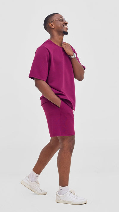 Shiv & Shikie X Safari Boxy T Shirt - Purple - Shopzetu
