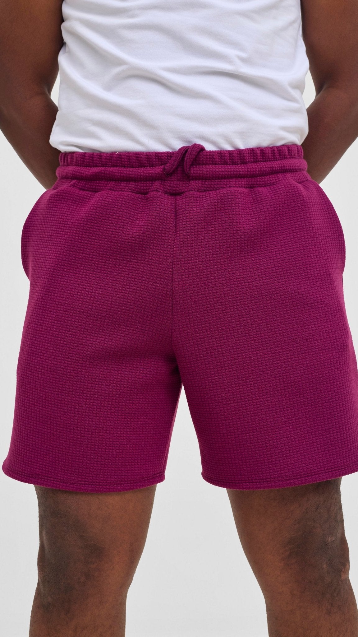 Shiv & Shikie X Safari Drawstring Shorts - Purple - Shopzetu