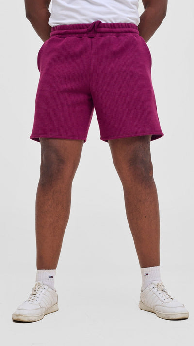 Shiv & Shikie X Safari Drawstring Shorts - Purple - Shopzetu