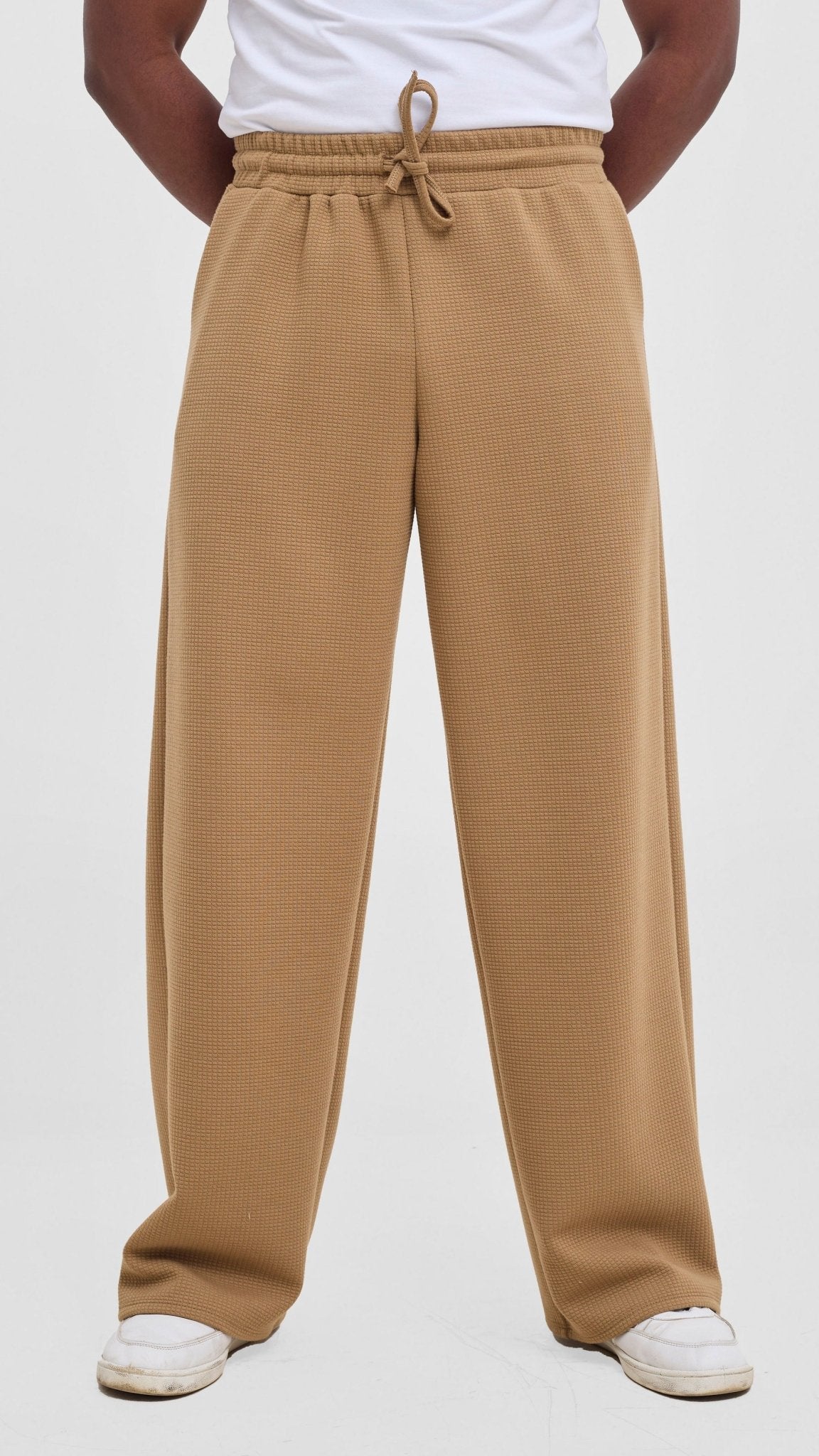 Shiv & Shikie X Safari Drawstring Pants - Dark Tan - Shopzetu