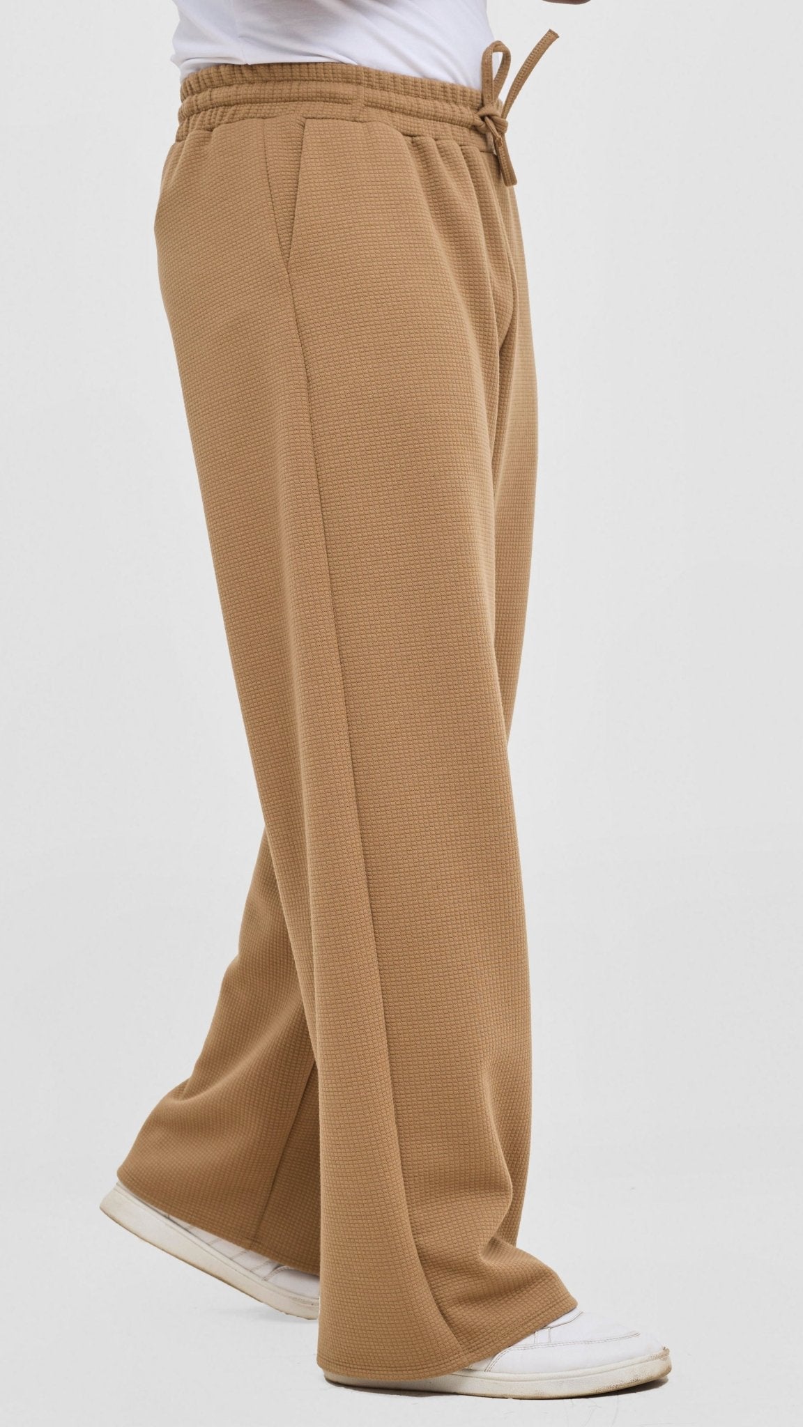 Shiv & Shikie X Safari Drawstring Pants - Dark Tan - Shopzetu