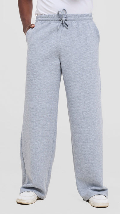 Shiv & Shikie X Safari Drawstring Pants - Light Grey - Shopzetu