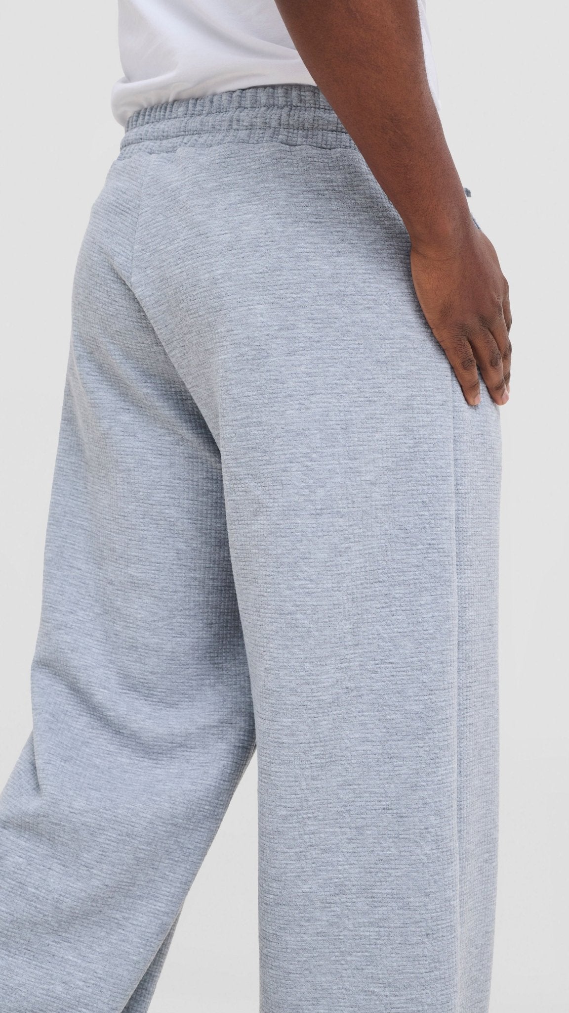 Shiv & Shikie X Safari Drawstring Pants - Light Grey - Shopzetu