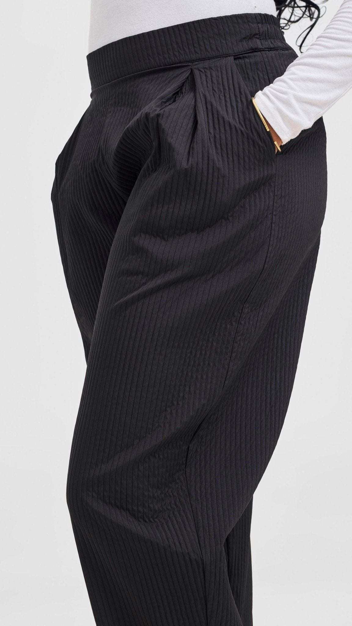 Shiv & Shikie X Safari Barrel Pants - Black - Shopzetu