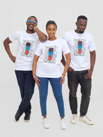 Tuli Africa Graphic T-Shirt - White - Shopzetu