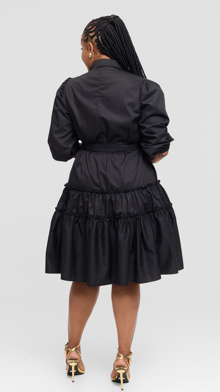 Lizola Sierra Shirt Dress - Black