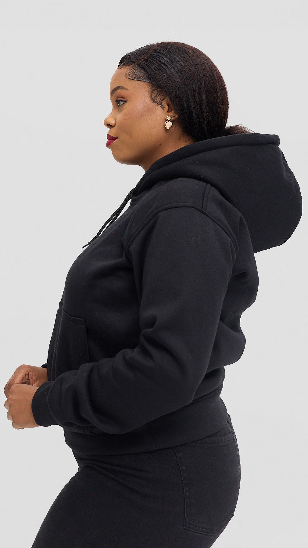 Dynique Clothing Unzipped Hoodie - Black