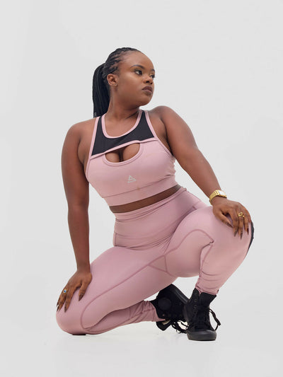 Rotator Active Wear Leggings & Sports Bra Set - Lavender - Shopzetu