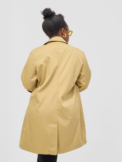 Zoya Kyro Women's Oversized Blazer - Beige - Shopzetu