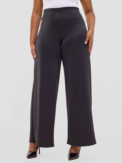 Vivo Chari Wide Leg Pants - Black - Shopzetu