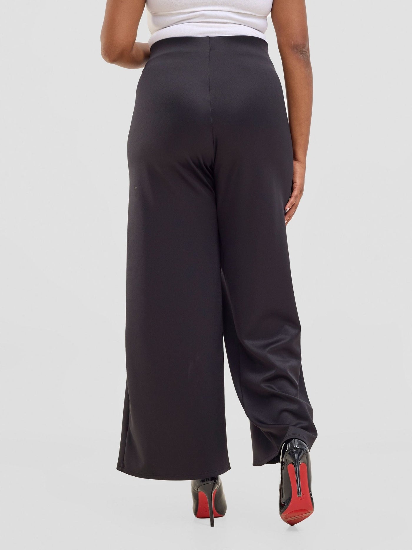 Vivo Chari Wide Leg Pants - Black - Shopzetu
